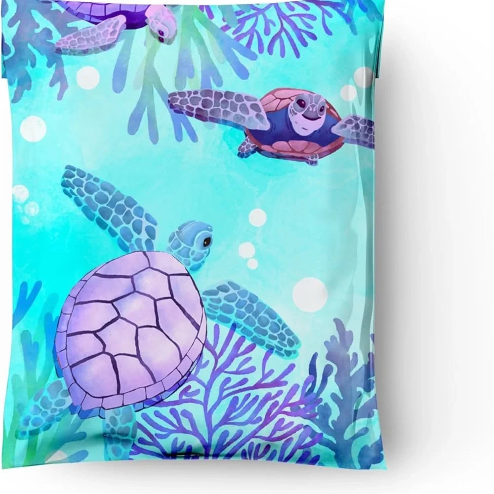 20 Poly Mailer Value Pack - Sea Turtle Pattern (10
